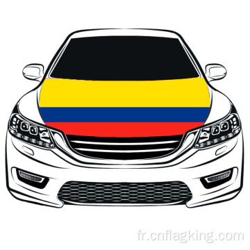 Drapeau de capot de la République de Colombie 3.3X5FT Drapeau de couverture de capot de voiture